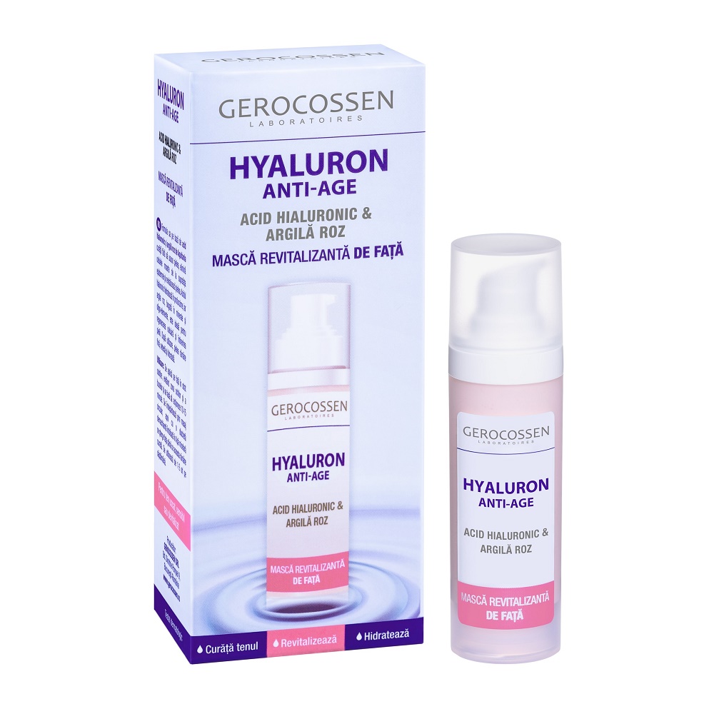 Masca revitalizanta Hyaluron cu acid hialuronic pur, 30 ml, Gerocossen